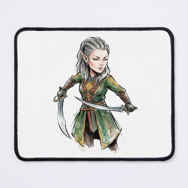 Item preview, Chibi Watercolor Jaheira designed and sold by Nervas.