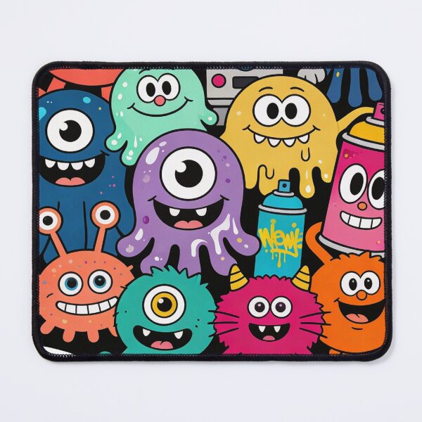 Item preview, Cartoon Graffiti Monsters – Colorful Pop Art Street Art Illustration designed and sold by PLUSHIWORLDtm.