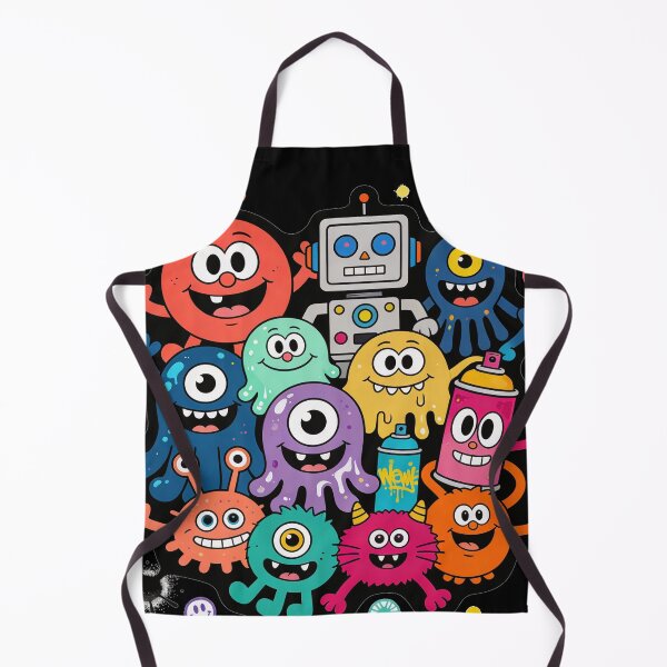 Item preview, Cartoon Graffiti Monsters – Colorful Pop Art Street Art Illustration designed and sold by PLUSHIWORLDtm.