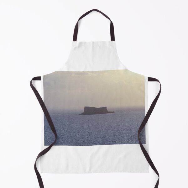 Item preview, Solitary Sea Island at Sunset With Calm Ocean Horizon and Misty Evening Sky designed and sold by Nmallia.