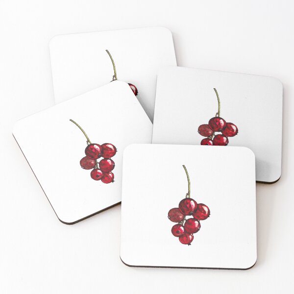 Item preview, Red currant - berries watercolor fruit illustration designed and sold by AquarellChill.