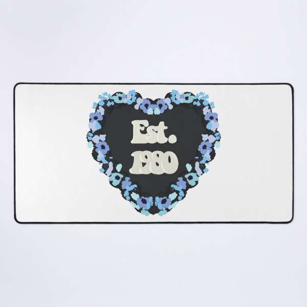 Item preview, Est. 1980 Love Heart Birthday Cake designed and sold by FreeOrca.