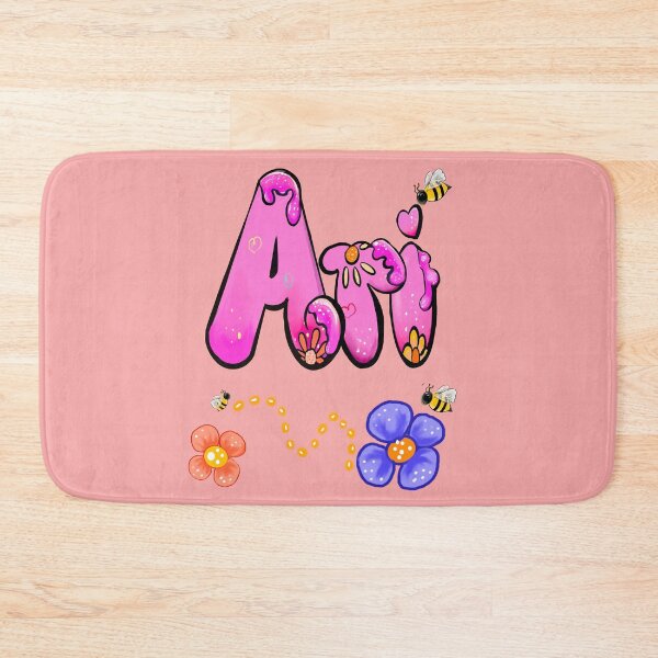 Item preview, Ari Name Top 10 Best Personalized gift for girls and women - Aesthetic Pink Floral Bumble bee  designed and sold by Artonmytee.