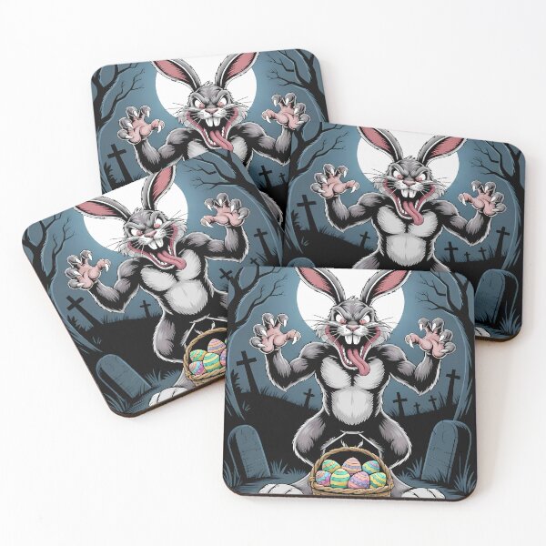 Item preview, Evil Dark Easter Bunny – Creepy Horror Easter Rabbit Design designed and sold by Art-Arcade6.