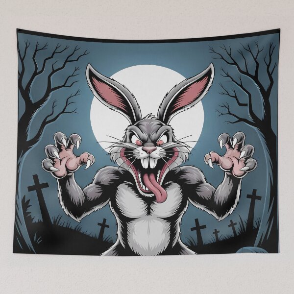 Artikelvorschau, Böser, dunkler Osterhase – Gruseliges Horror-Osterhasen-Design entworfen und verkauft von Art-Arcade6.