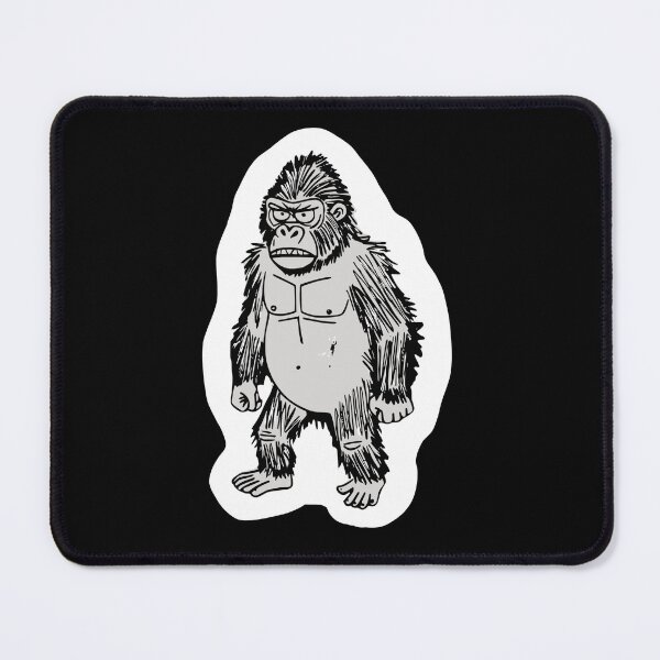Item preview, Weird Poorly Drawn Angry Gorilla Doodle Sketch designed and sold by TackyTime.
