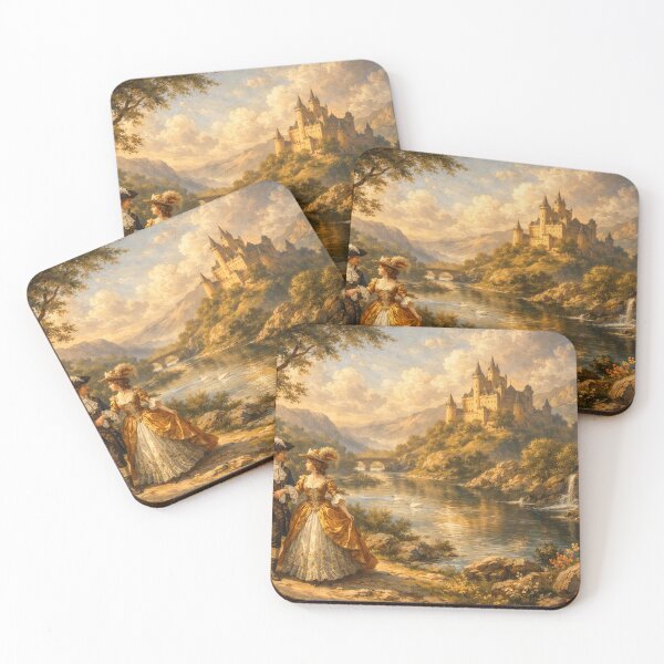 Item preview, Romantic waterfront promenade in the evening light designed and sold by Sigtrix.