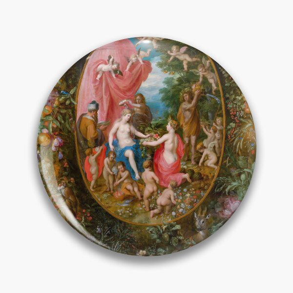 Item preview, Jan Brueghel Allegory of Farming Vintage Floral Art designed and sold by TheSoulOfArt.