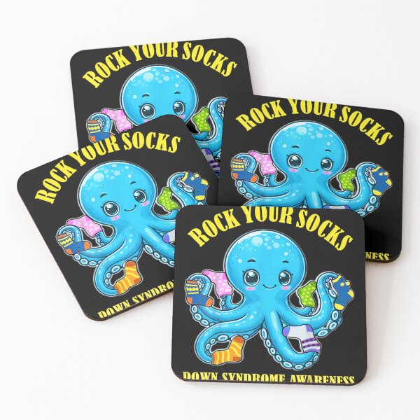 Item preview, Rock Your Socks Down Syndrome Awareness Cute Octopus Support Shirt designed and sold by River Silva.
