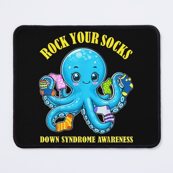 Item preview, Rock Your Socks Down Syndrome Awareness Cute Octopus Support Shirt designed and sold by River Silva.