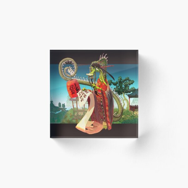 Chinese Dragon Acrylic Block