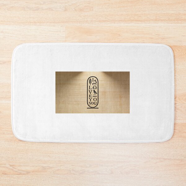 Item preview, I Love You Hieroglyphic Art – Egyptian Cartouche Design designed and sold by MARMANIOUS.