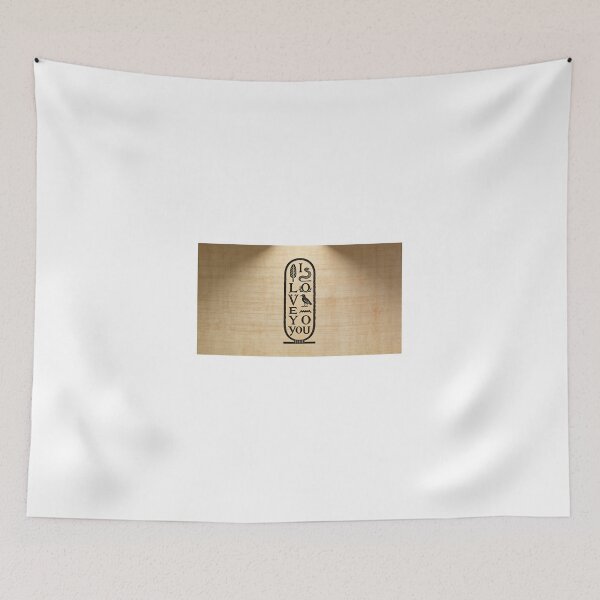 Item preview, I Love You Hieroglyphic Art – Egyptian Cartouche Design designed and sold by MARMANIOUS.