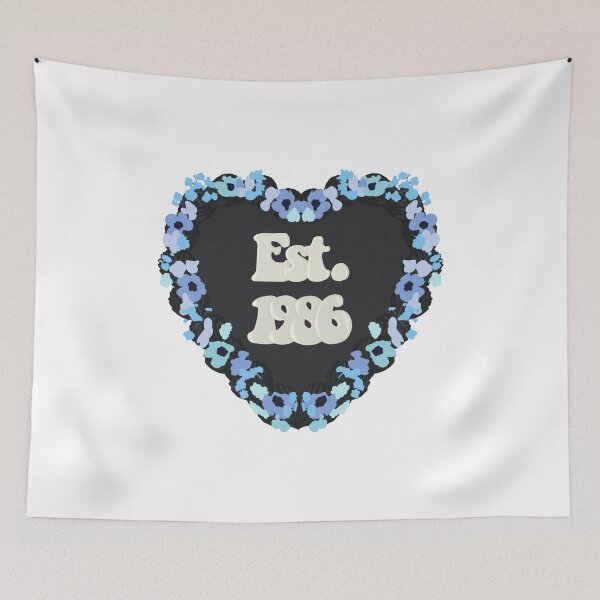 Item preview, Est. 1986 Love Heart Birthday Cake designed and sold by FreeOrca.