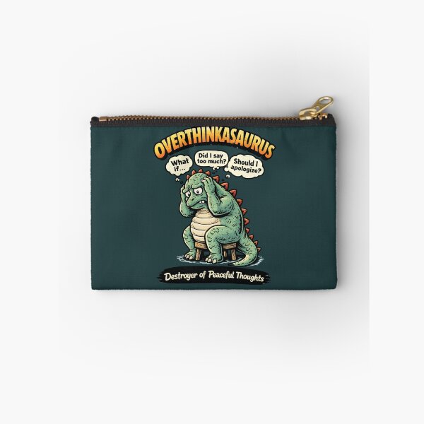 Item preview, Overthinkasaurus – Funny Retro Monster Overthinking Dinosaur Shirt designed and sold by LMFARNACIO.
