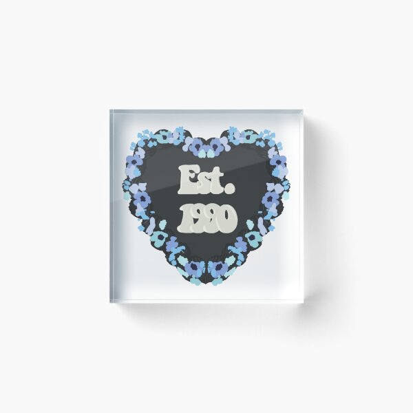 Item preview, Est. 1990 Love Heart Birthday Cake designed and sold by FreeOrca.
