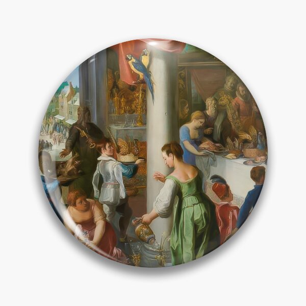 Item preview, Jan Brueghel the Elder Winter Feast Fine Art designed and sold by TheSoulOfArt.