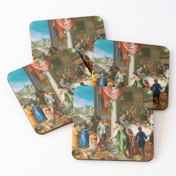 Item preview, Jan Brueghel the Elder Winter Feast Fine Art designed and sold by TheSoulOfArt.