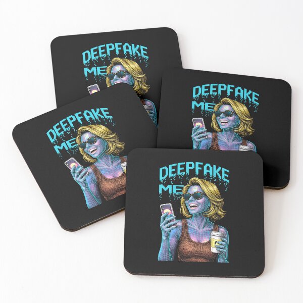 Item preview, Deepfake Me Funny Computer Wireframe Social Influencer Girl designed and sold by GrandeDuc.