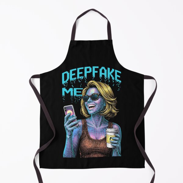 Item preview, Deepfake Me Funny Computer Wireframe Social Influencer Girl designed and sold by GrandeDuc.