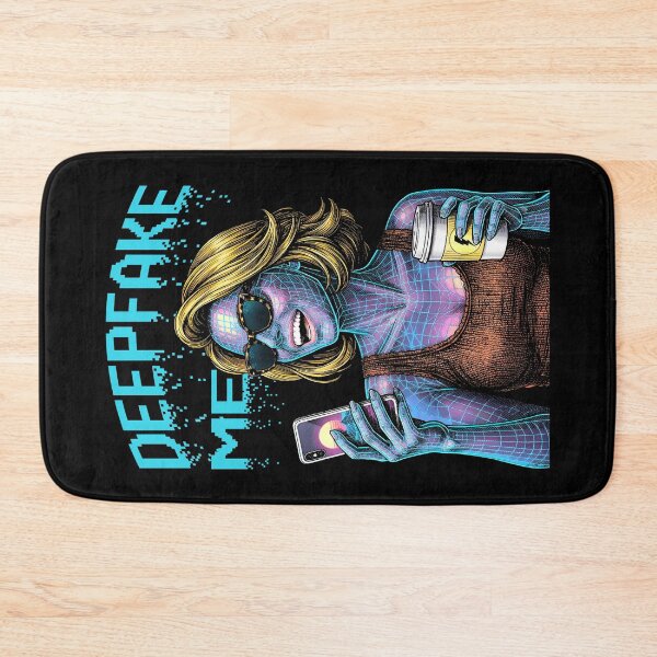 Item preview, Deepfake Me Funny Computer Wireframe Social Influencer Girl designed and sold by GrandeDuc.