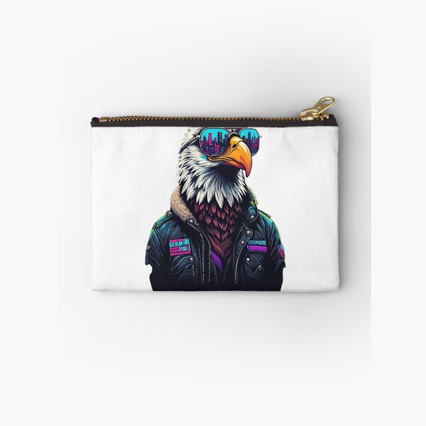 Item preview, Synthwave Eagle - Retro isolated Aviator designed and sold by RetroRascalStudio.