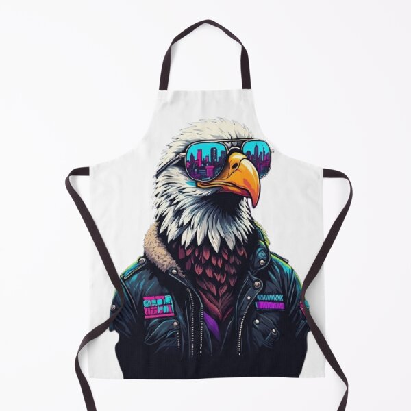 Item preview, Synthwave Eagle - Retro isolated Aviator designed and sold by RetroRascalStudio.