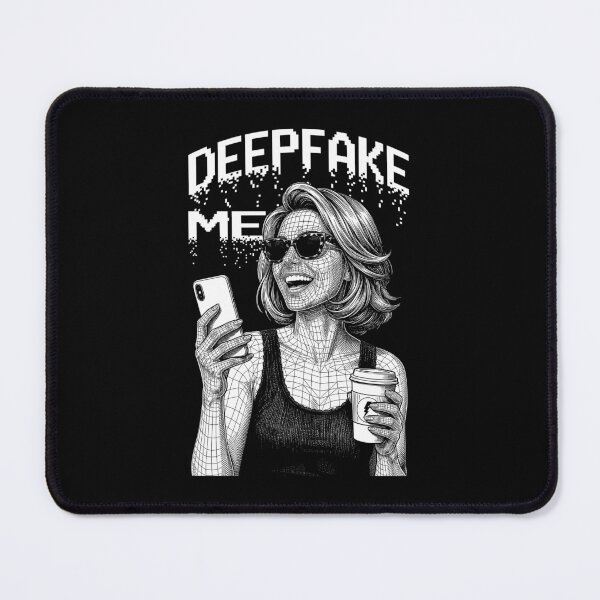 Item preview, Deepfake Me Funny Computer Wireframe Social Influencer Girl designed and sold by GrandeDuc.
