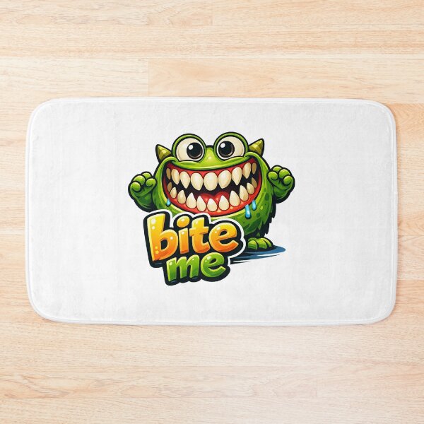 Item preview, Bite Me Monster Grin Funny Tooth Monster Logo designed and sold by Gletschie.