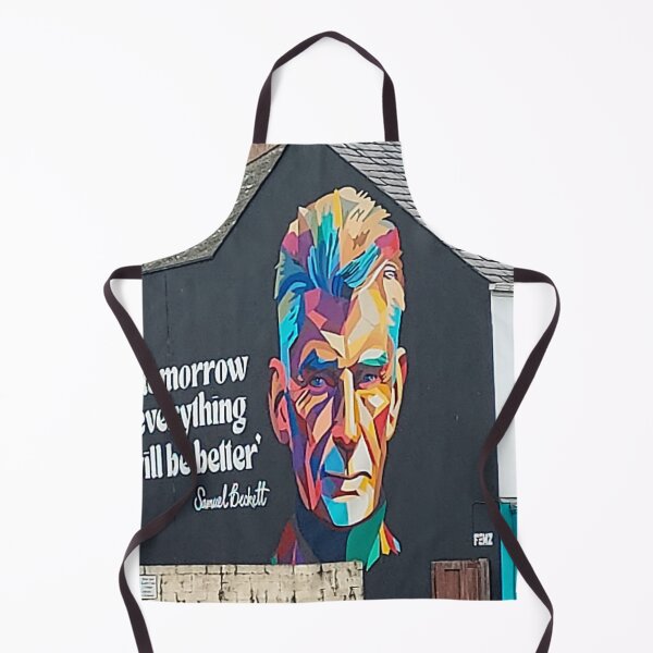 Item preview, Samuel Beckett inspirational Quote Art “Tomorrow Everything Will Be Better” Colorful Street Art Portrait designed and sold by ivon55.