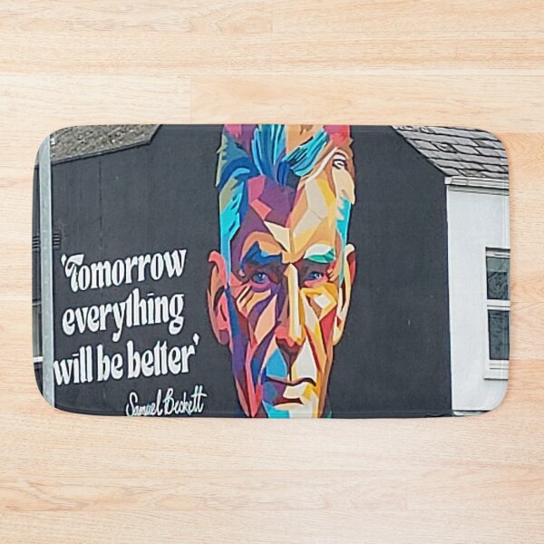 Item preview, Samuel Beckett inspirational Quote Art  “Tomorrow Everything Will Be Better” Colorful Street Art Portrait designed and sold by ivon55.