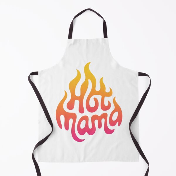 Item preview, Hot Mama – Retro Fire Flame Typography Design designed and sold by KaphzeShop.