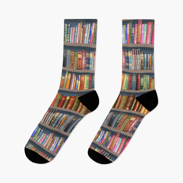 Item preview, retro bookshelf and vintage or antique books for bibliophile gifts designed and sold by MagentaRose.