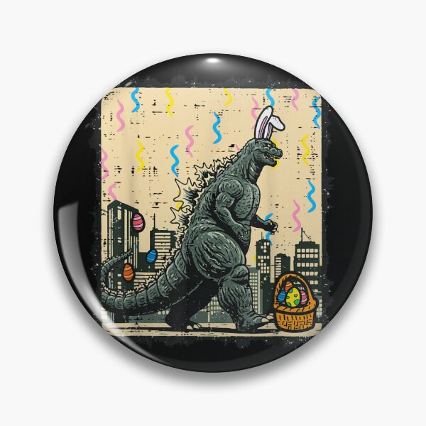Item preview, Funny Easter Bunny Godzilla Monster Egg Hunt Vintage Shirt designed and sold by KrystinaGiGi.
