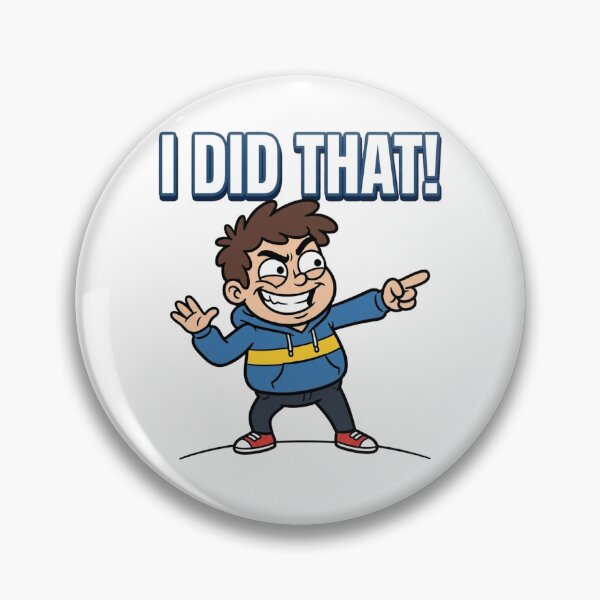 Item preview, I Did That! Funny Pointing Meme Cartoon designed and sold by Shopex10.
