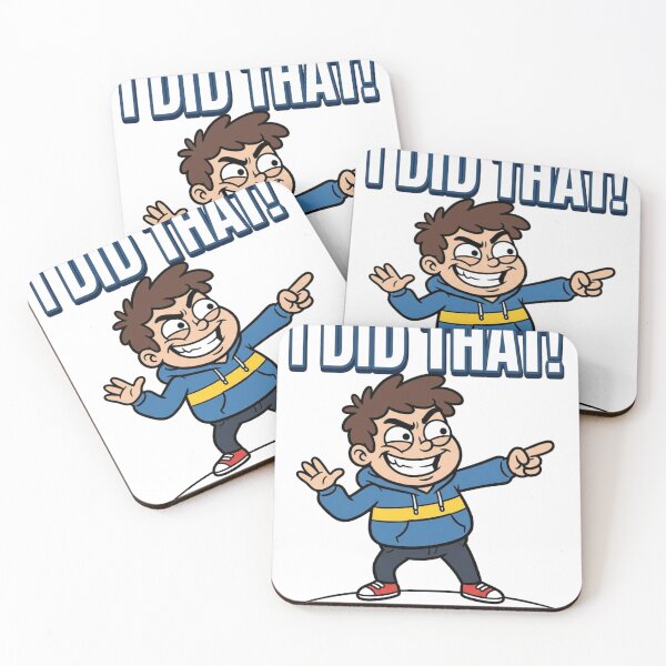 Item preview, I Did That! Funny Pointing Meme Cartoon designed and sold by Shopex10.