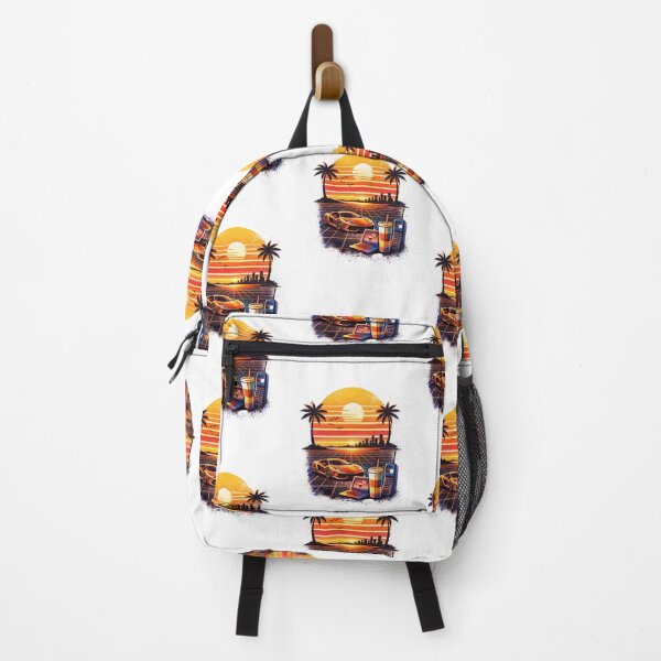 Item preview, Retro Vaporwave Sunset Aesthetic – 80s Synthwave Vintage Screen Print Design designed and sold by sabily.