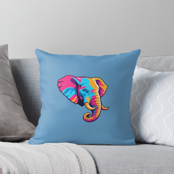 Item preview, Colorful watercolor elephant - safari lucky charm designed and sold by AnjaSarahArt.
