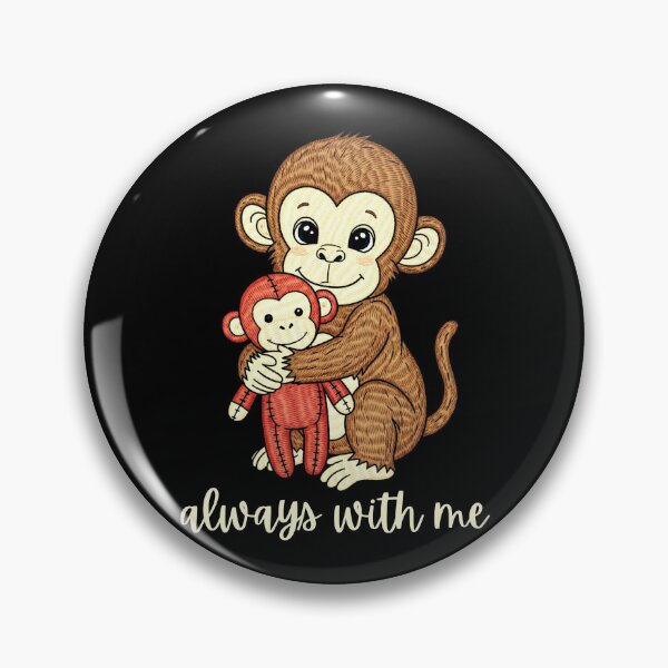 Item preview, Team Punch Cute Monkey Always With Me Design designed and sold by MotivaChic.
