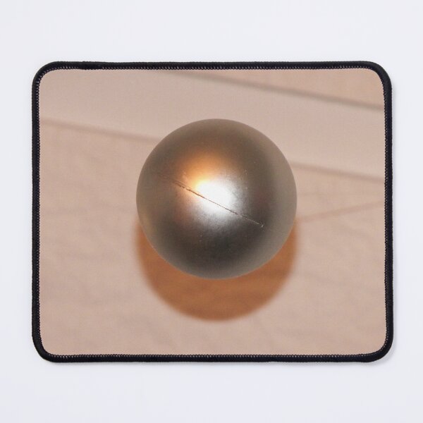 Item preview, Silver Christmas Ornament Hanging Single Shiny Bauble With Reflection And Soft Shadow On Neutral Background designed and sold by Nmallia.