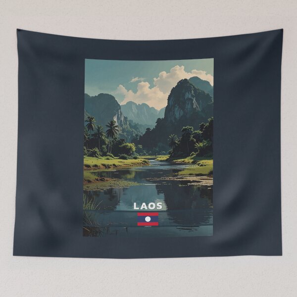 Item preview, Laos Travel  designed and sold by Thistle-TShop.