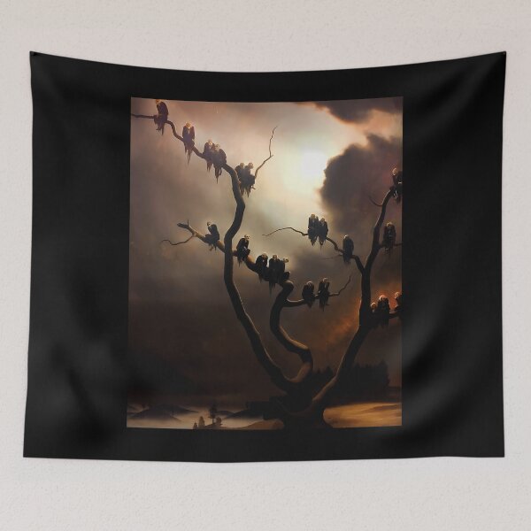 Item preview, Vivid Retro Ghosts In A Tree Spooky Aesthetic designed and sold by pmthjvoo74.