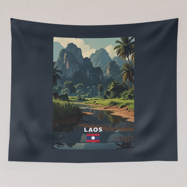 Item preview, Laos Travel  designed and sold by Thistle-TShop.