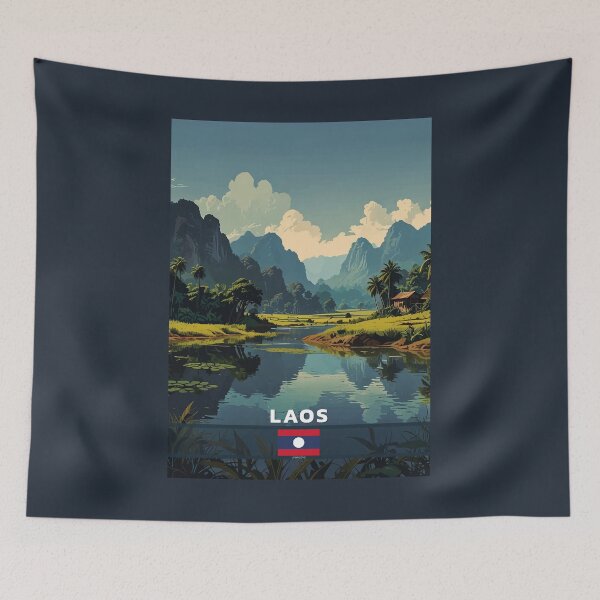 Item preview, Laos Travel  designed and sold by Thistle-TShop.