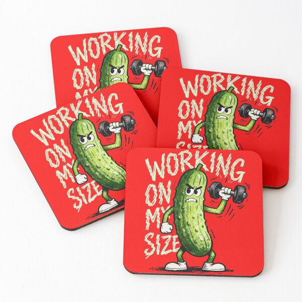 Item preview, Working On My Size Funny Pickle Gym Shirt – Dirty Humor Gym Meme Cucumber Workout Design designed and sold by Maximilianos.