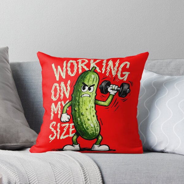 Item preview, Working On My Size Funny Pickle Gym Shirt – Dirty Humor Gym Meme Cucumber Workout Design designed and sold by Maximilianos.