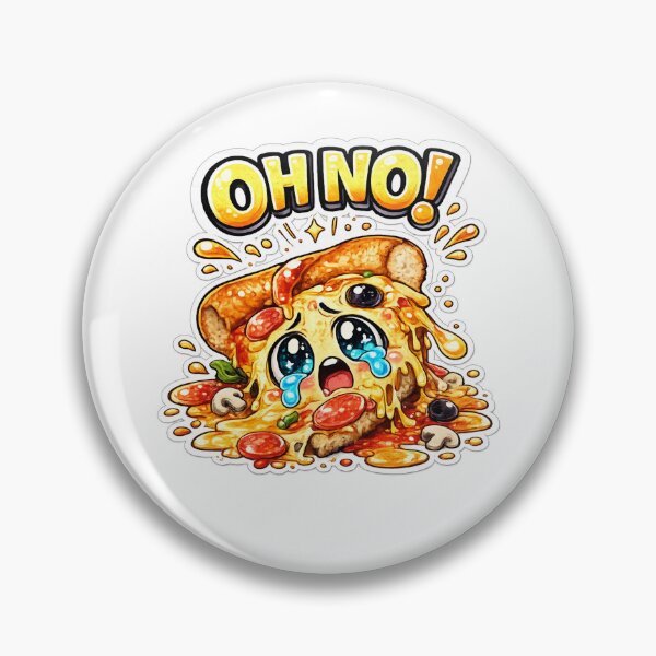 Item preview, Oh No Pizza – Cute Kawaii Dropped Pizza Slice Manga Design designed and sold by Kevin Shearer.
