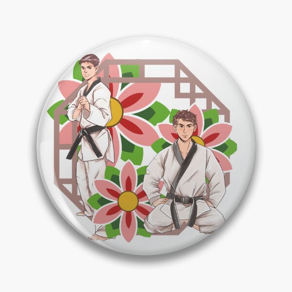 Item preview, Taekwondo Master and Hibiscus Flowers - Korean Martial Arts designed and sold by Kanniax.