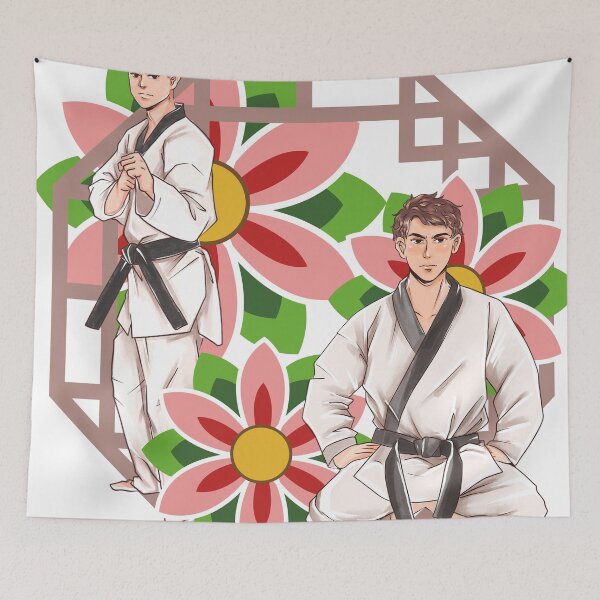 Item preview, Taekwondo Master and Hibiscus Flowers - Korean Martial Arts designed and sold by Kanniax.