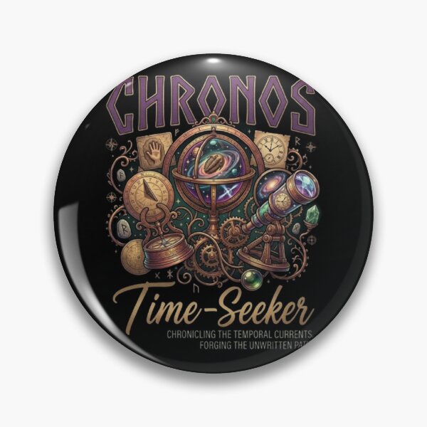 Item preview, Chronos – Time-Seeker Emblem designed and sold by Dogandesighn.